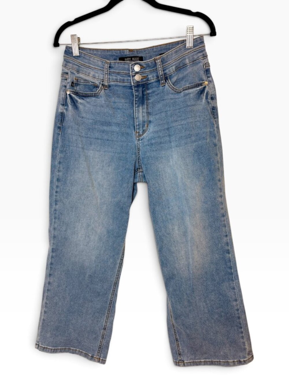 Judy Blue Light Wash High Rise Wide Crop Stretch Jeans Size 9/29